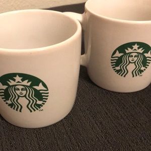 Starbucks Siren Logo Pair of Coffee Mugs 7.8 Oz. Original and Authentic